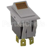 WS-55127 Compatible Star Lighted Rocker Switch 7/8 X 1-1/2 Dpst