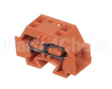 X40012-4R Globe Connecting Block 4-Con Orange