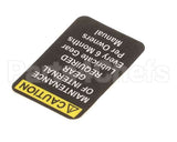 X91009 Globe Mixer Label Caution - Small