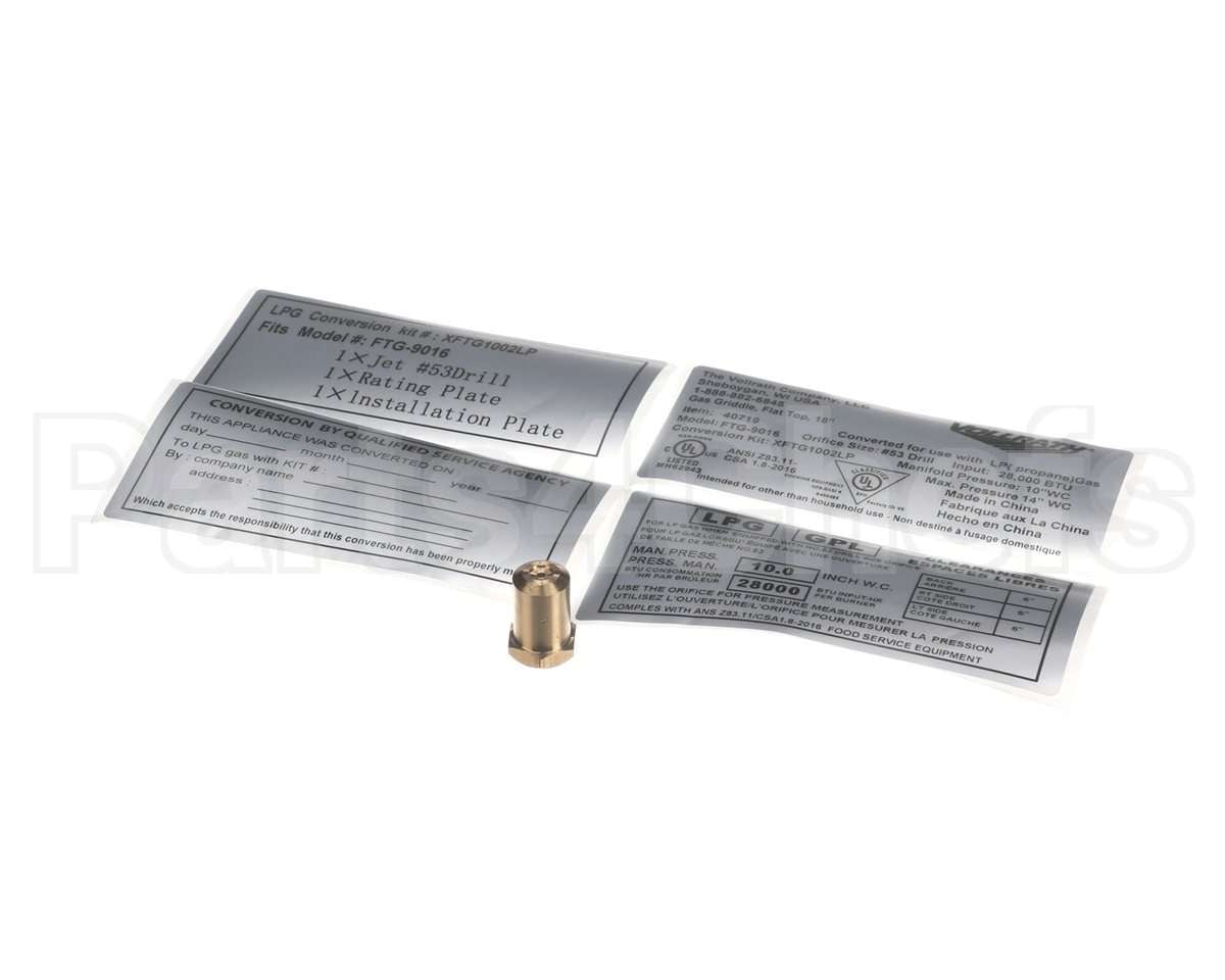 XFTG1002LP Vollrath Conversion Kit Propane