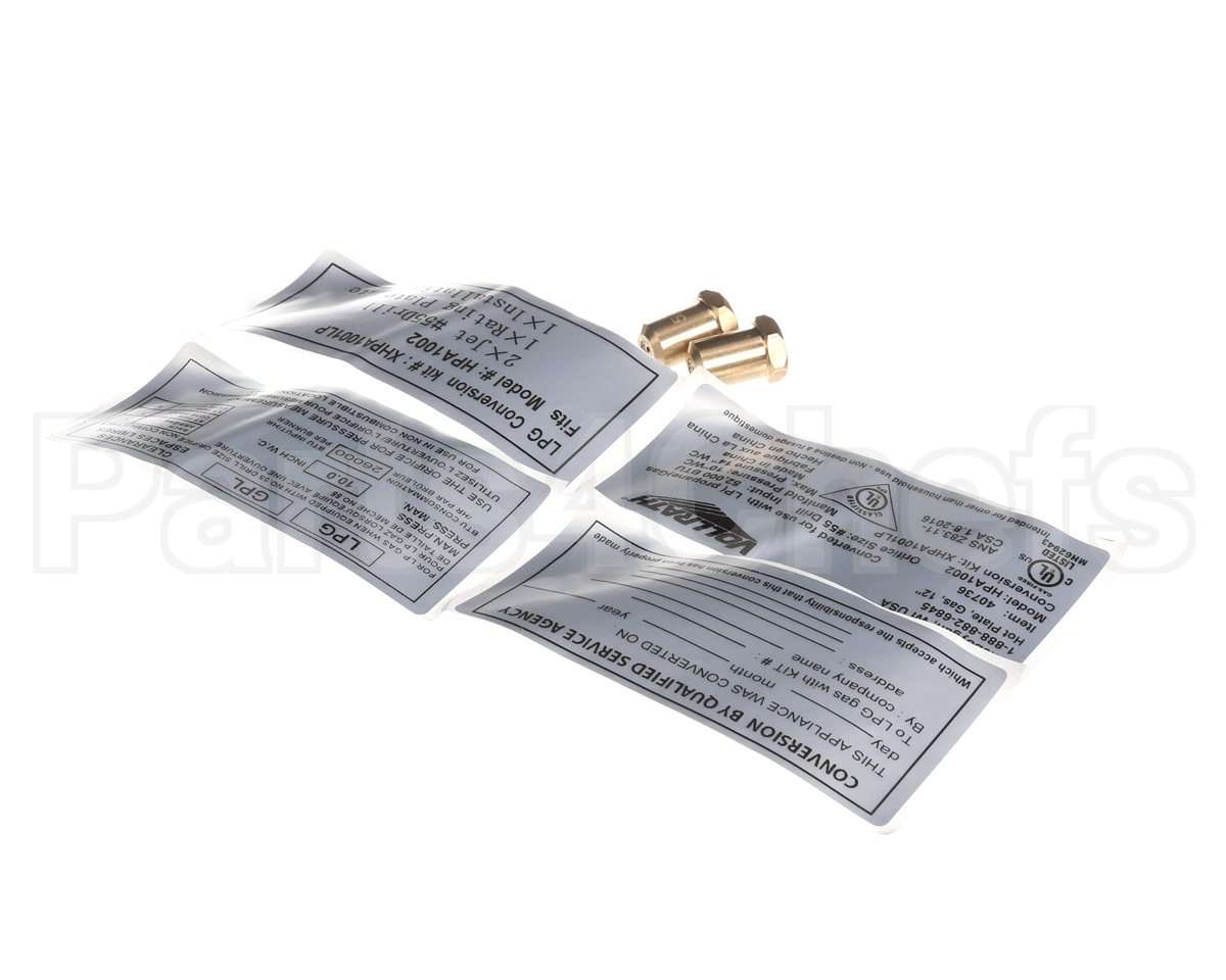 XHPA1001LP Vollrath Conversion Kit