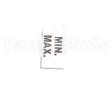 Z000558 Groen Label Maximum Minimum